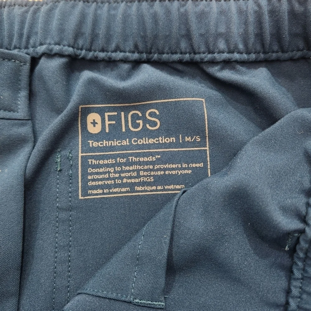 FIGS Men Scrub Cairo Cargo Pants Dark Teal Sz M/S Technical Collection TM3001S